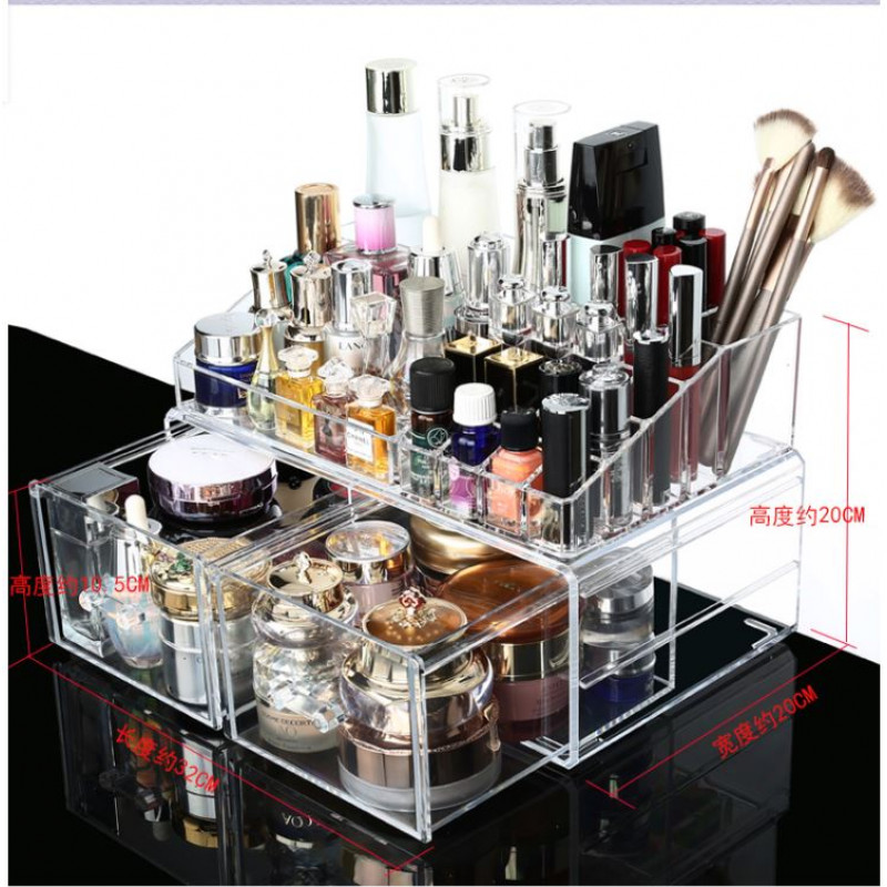 Acrylic Makeup Organizer With Drawer