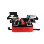 2-Tiers Soft Sided Professional Cosmetic Organizer Makeup Case (WB-18B)