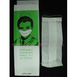 Disposable 1 PLY Paper Face Mask