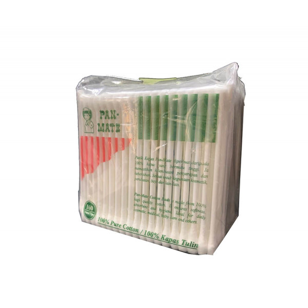 Pan-Mate 100% Pure Cotton Buds (160Tips x 4pkt)