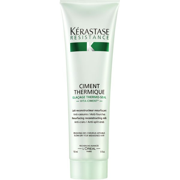Kerastase Resistance Ciment Thermique - A heat-activated re-constructor milk for weakened hair.