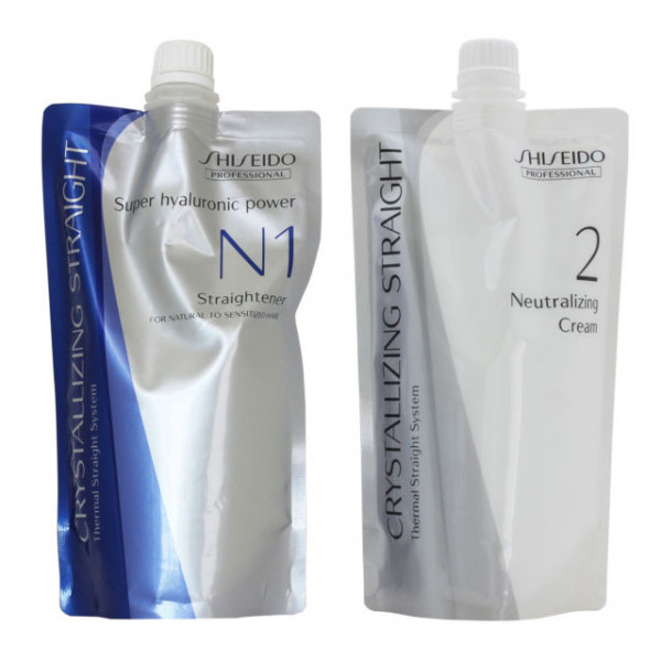 Shiseido Crystallizing Straight Hair Straightener Neutralizer H1 400g - For Natural Hair to Sensitized Hair