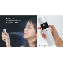 Sliding nano steamer / re-chargeable nano facial steamer (KD-777)