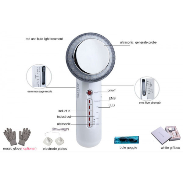 Ultrasonic massager ems photon galvanic cleaning products