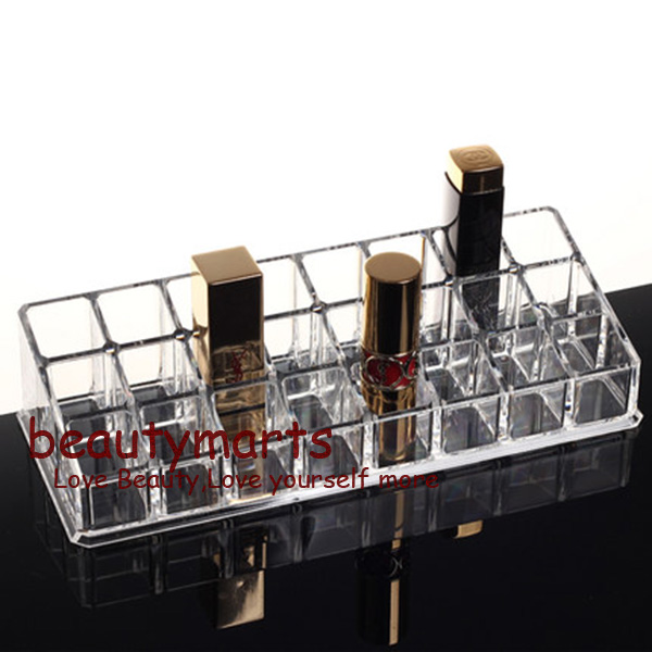 Acrylic 36 Lipstick Holder Display Stand Cosmetic Organizer Make Up Case  