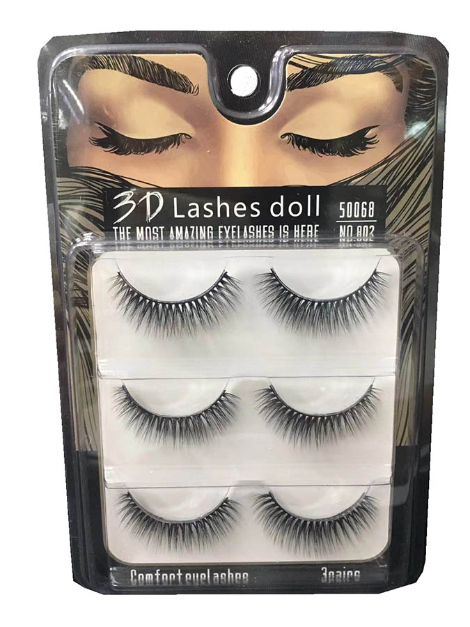 TAIWAN FALSE EYELASHES 假睫毛 : 3D Lashes Doll Eyelash #802 TAIWAN FALSE EYELASHES 假睫毛 : 3D Lashes Doll Eyelash #802
